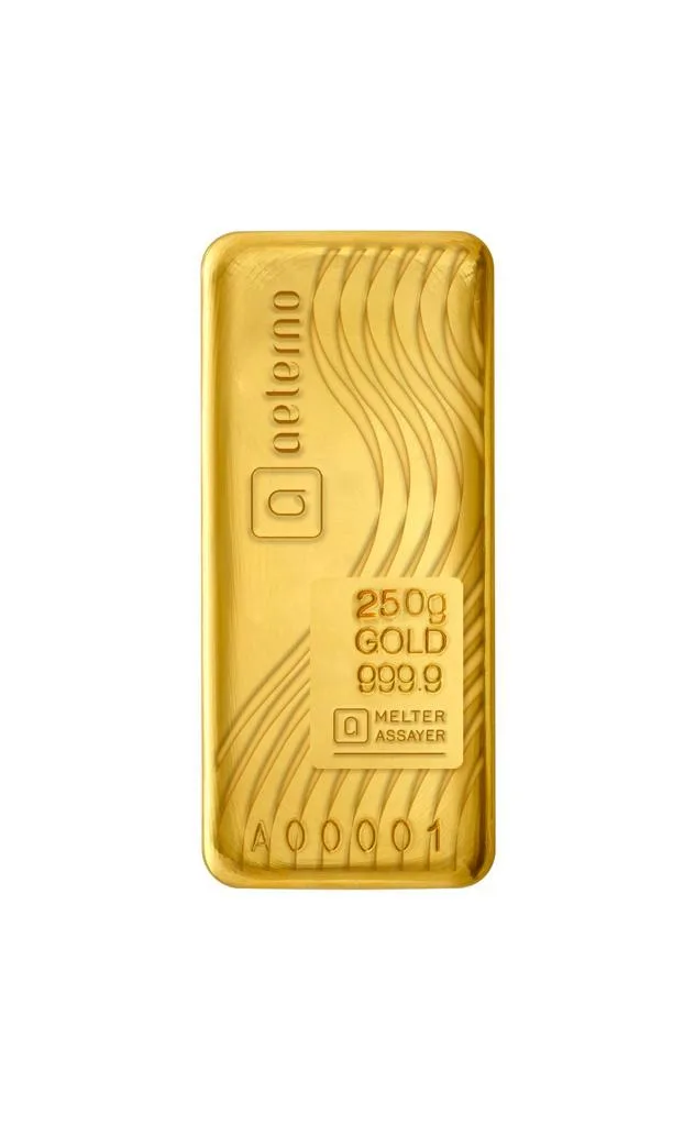 Gold bullion bar — precious metals Aeterno Dubai